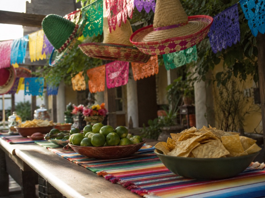 Branded sombreros for a Cinco de Mayo fiesta promotion