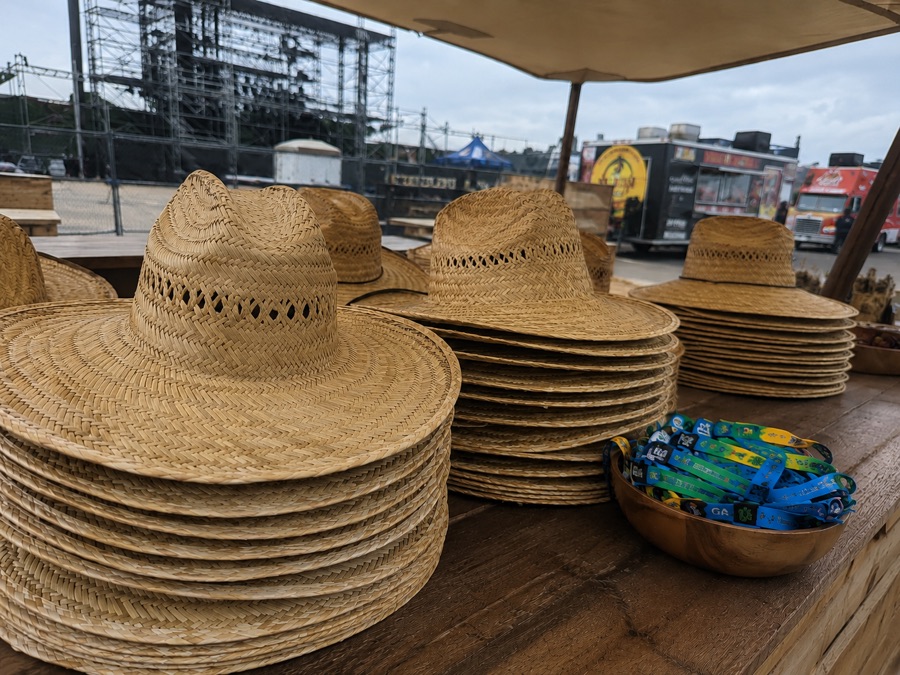 Custom sombreros as festival and concert merchandise