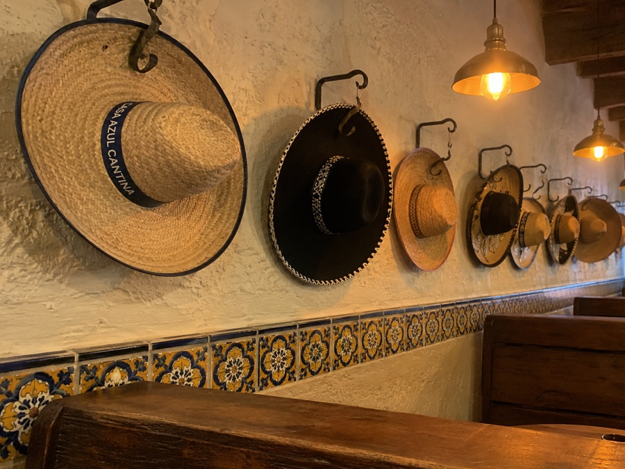 Custom sombreros branded for a Mexican restaurant and bar